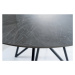 Jídelní stůl MERONU šedý mramor/černá