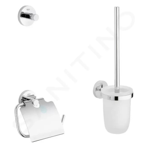 Grohe ESSENTIALS Sada doplňků pro toaletu 3 v 1, chrom G40407001 40407001