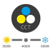 LED stropní svítidlo Ecolite LED-CSL-CCT/12W/CR černá