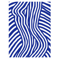 Ilustrace Blue and White Striped Seated, Little Dean, 30 × 40 cm