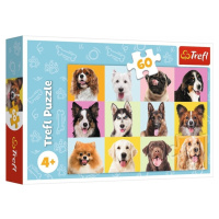 Trefl puzzle 60 dílků - Roztomilí psi