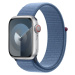 Apple Watch Series 9 Cellular 41mm Stříbrný hliník s ledově modrým provlékacím řemínkem Stříbrná