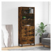 vidaXL Skříň highboard kouřový dub 69,5 x 34 x 180 cm kompozitní dřevo