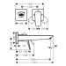 HANSGROHE Logis Umyvadlová baterie Fine pod omítku, 2-otvorová instalace, EcoSmart, chrom 712560