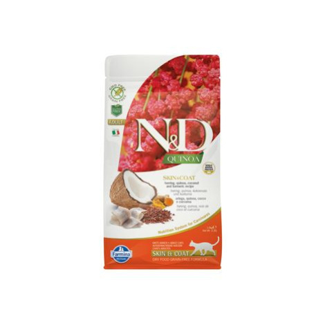 N&D Quinoa N&D GF Quinoa CAT Skin&Coat Herring & Coconut 1,5kg