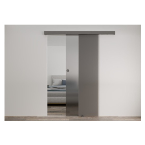 Interiérové dveře Naturel Glasa posuvné 80 cm dark Grey čiré GLASA1G80PO
