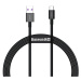 Kabel Baseus Superior Series USB na USB-C, 66W, 1m (černý)