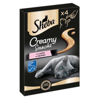 SHEBA® Creamy Snacks s lososem 4×12 g