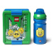 Svačinový set LEGO ICONIC Boy (láhev a box) - modrá/zelená