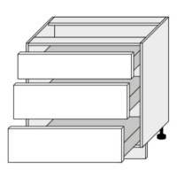 ArtExt Kuchyňská skříňka spodní PLATINIUM | D3A 80 Barva korpusu: Grey