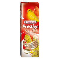 Tyčinky Versele-Laga Prestige kanárek s vajíčkem a lasturami ústřic 60g 2ks