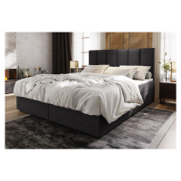 Expedo Čalouněná postel boxspring KARDI, 180x200, sawana 05 + topper