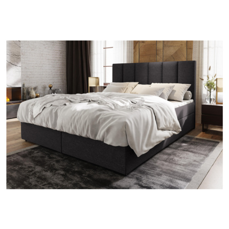 Expedo Čalouněná postel boxspring KARDI, 180x200, sawana 05 + vrchní matrace