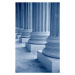 Fotografie Classical columns, low section (blue toned), Grant Faint, 26.7 × 40 cm