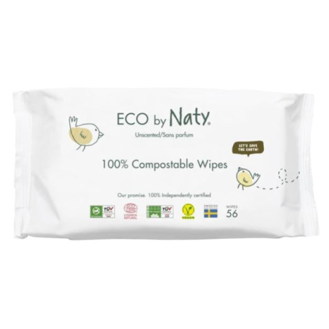 Eco by Naty Sensitive 56 ks, bez vůně - vlhčené ubrousky