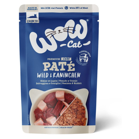 WOW CAT Senior zvěřina a králík 12 × 125 g