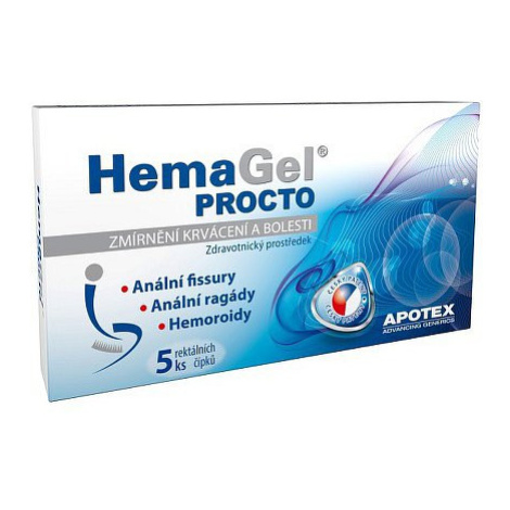 Hemagel Procto čípky 5ks Vh Pharma