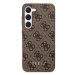 Guess GUHCS23MG4GFBR hard silikonové pouzdro Samsung Galaxy S23 PLUS 5G brown 4G Metal Gold Logo