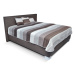 Čalouněná postel Grand 180x200, šedá, bez matrace