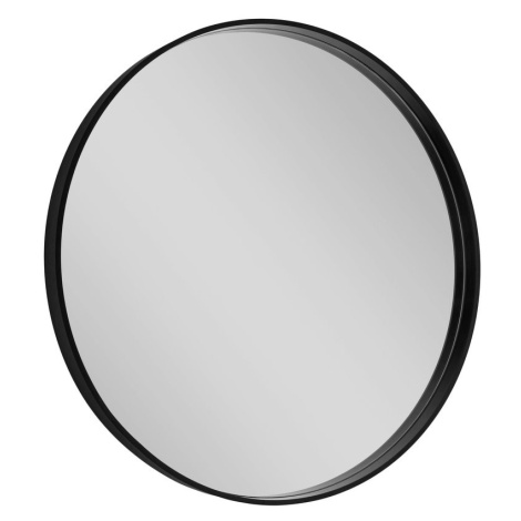 Sapho Notion 70 cm kulaté zrcadlo v rámu bez osvětlení černá mat NT700
