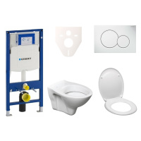 Cenově zvýhodněný závěsný WC set Geberit do lehkých stěn / předstěnová montáž+ WC S-Line S-line 