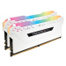 Corsair Vengeance RGB PRO 16GB (2x8GB) DDR4 3200 CL16, bílá CMW16GX4M2C3200C16W Bílá