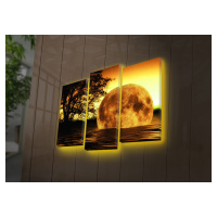 ASIR Obraz s led podsvícením MĚSÍC II 30 cm plátno