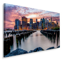 Plátno Panorama Města New York I. Varianta: 30x20