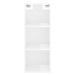 vidaXL Skříň highboard bílá s vysokým leskem 34,5x32,5x180 cm kompozit