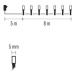 Vánoční osvětlení EMOS D4AC02 ZY0802T 80LED řetěz 8m studená bílá s časovačem