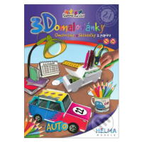 3D omalovánky Auto (Omalovánky a Skládačky z papíru) - kniha z kategorie Omalovánky