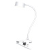 Solight LED stolní nabíjecí lampička, 2W, 210lm, 3CCT, bílá, clip