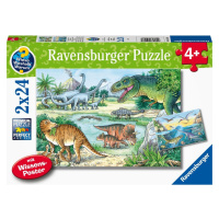 Ravensburger Puzzle 051281 Dinosauři 2x24 dílků