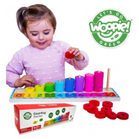GREEN Učíme se počítat a barvy Montessori puzzle 56 ks