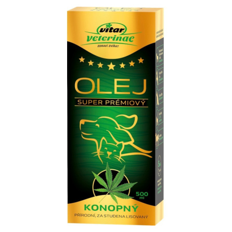 VITAR Veterinae Konopný olej 500ml Vitar Veteriane