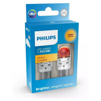 Philips LED P21/5W 12V 2.5/0.5W Ultinon Pro6000 SI Amber Intense 2ks 11499AU60X2