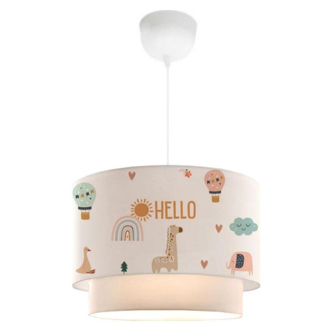 Dětský lustr CANDY 1xE27/40W/230V bílá/pestrobarevná 780SGN4665