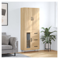 vidaXL Skříň highboard dub sonoma 69,5 x 34 x 180 cm kompozitní dřevo