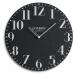 Kvalitní hodiny ze dřeva v černé barvě