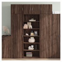 vidaXL Skříň highboard hnědý dub 70 x 41 x 185 cm kompozitní dřevo