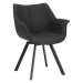 LuxD Designová otočná židle Kiara antik šedá
