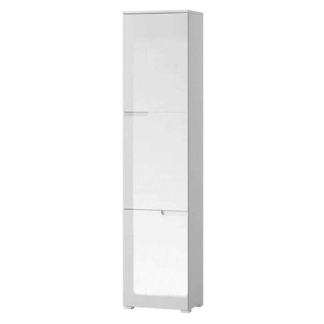 Skříň Selene 50x216x35 cm Bílá Mat/Bílá Lesk BAUMAX