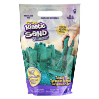 Kinetic Sand balení třpytivého modrozeleného písku 0,9 kg