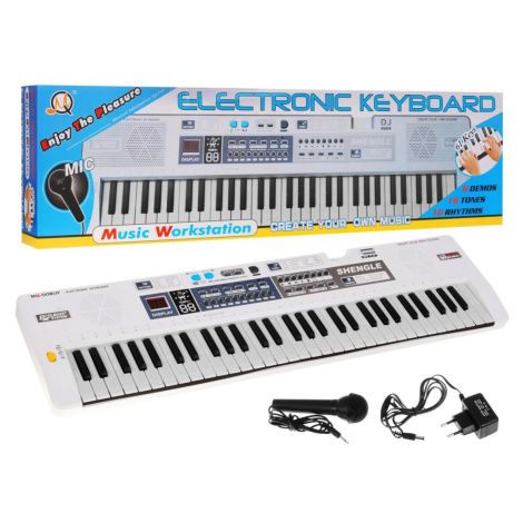 Dětský keyboard XXL bílý