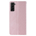 Magnet Case elegantní knížkové pouzdro s poutkem na Samsung Galaxy S22 ULTRA 5G Pink