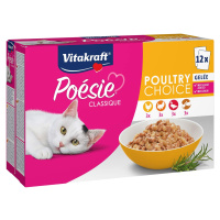 Vitakraft Poésie Poultry Choice v želé, 12× 85 g