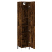 vidaXL Skříň highboard kouřový dub 34,5 x 34 x 180 cm kompozitní dřevo