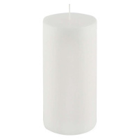 Bílá svíčka Ego Dekor Cylinder Pure, doba hoření 123 h