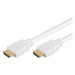 PremiumCord HDMI High Speed + Ethernet kabel,bílý, zlacené konektory, 10m