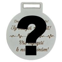 Narozeninová medaile - značka s číslem a textem 75 Vlastní text